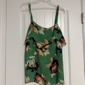 Floral Green Women's Top